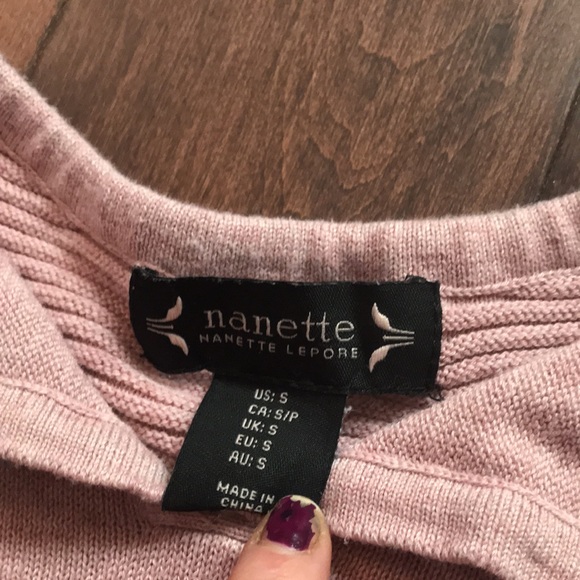 BNWT nanette lepore sweater pink - Picture 2 of 3